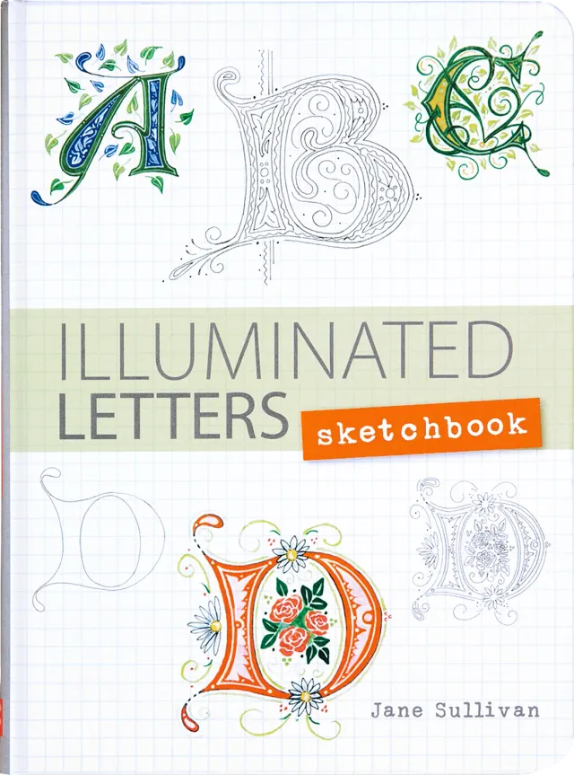 Peter Pauper Press Illuminated Letters skissebok kalligrafi