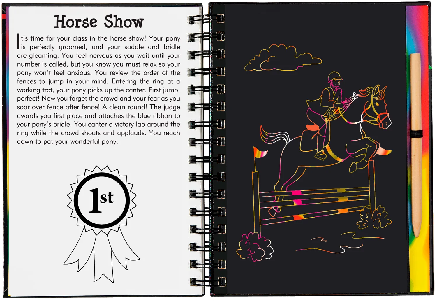 Peter Pauper Scratch and Sketch Horses skrapebok hester