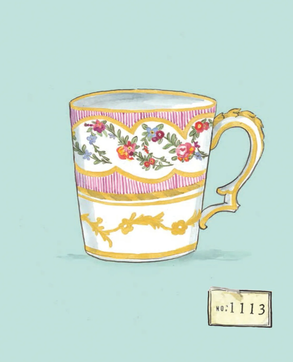 Chronicle A Teacup Collection kortsett 20 notatkort konvolutter