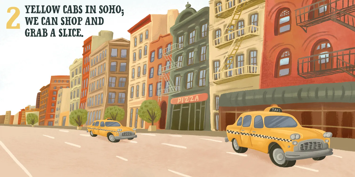 Abrams and Chronicle Let's Count New York City bok pappbok telling