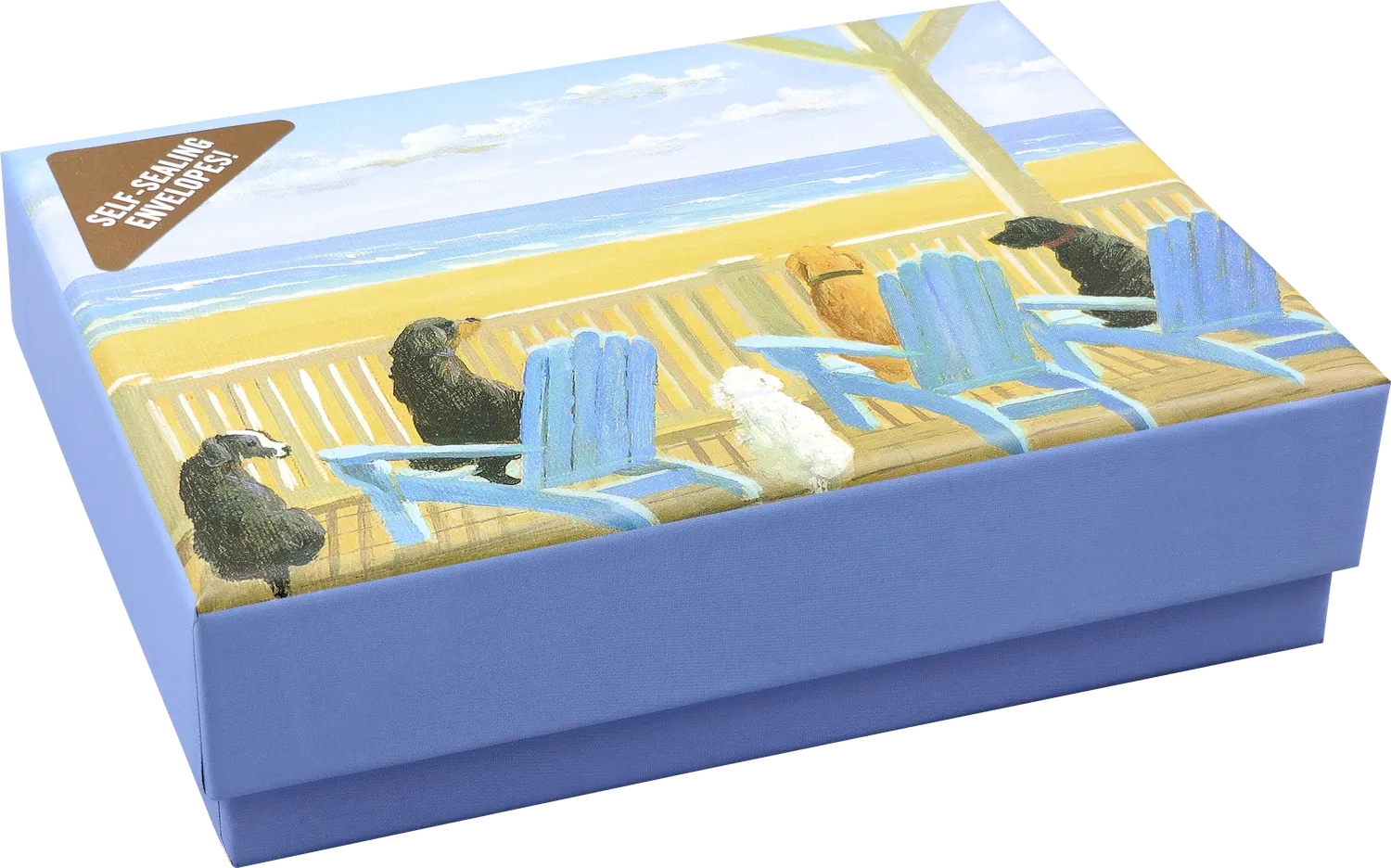 Peter Pauper Press Dogs in Deck Chairs kort 14 stk