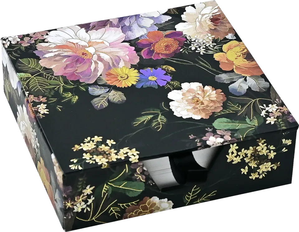 Peter Pauper Press Midnight Floral notatblokk 250 ark svart
