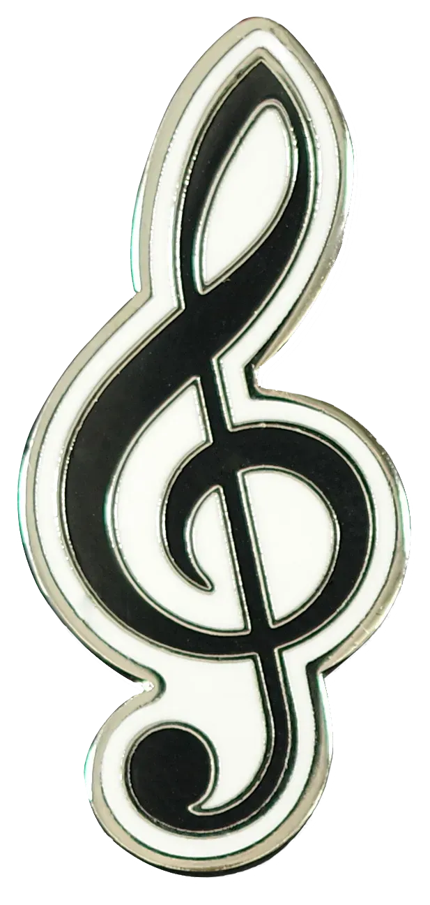 Peter Pauper Press Treble Clef emaljepin g-nøkkel