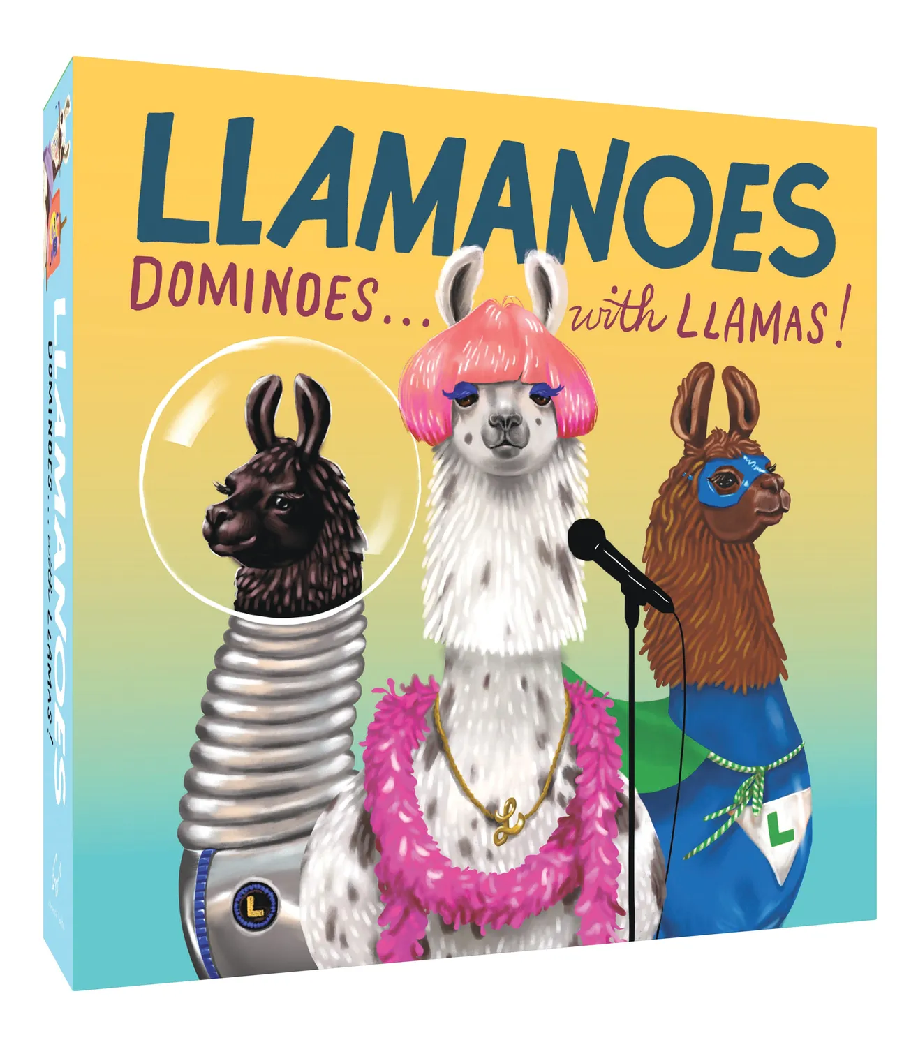 Abrams Llamanoes Dominoes with Llamas spill dominoeske