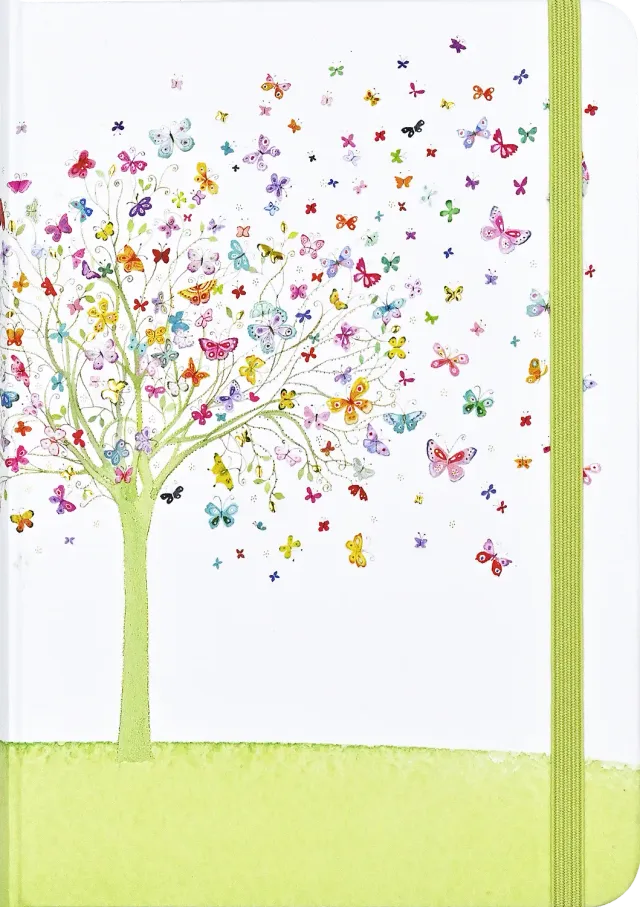 Peter Pauper Press Tree of Butterflies notatbok liten linjert