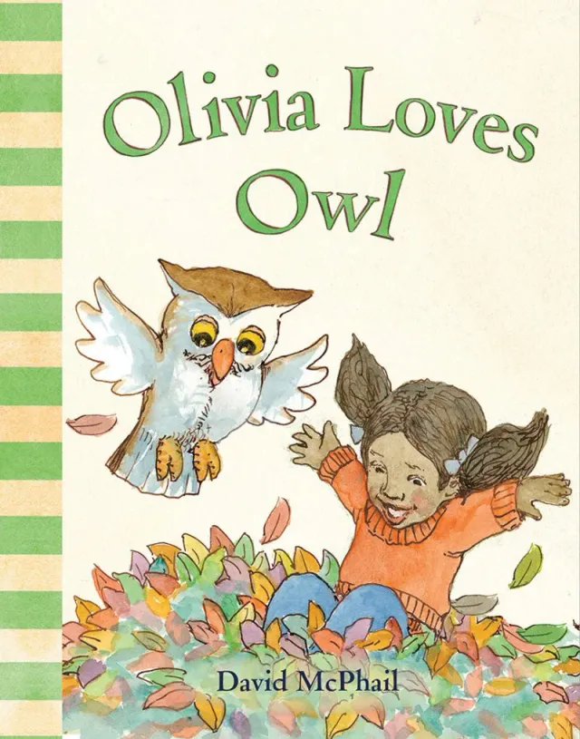 Abrams Olivia Loves Owl pappbok vennskap høst
