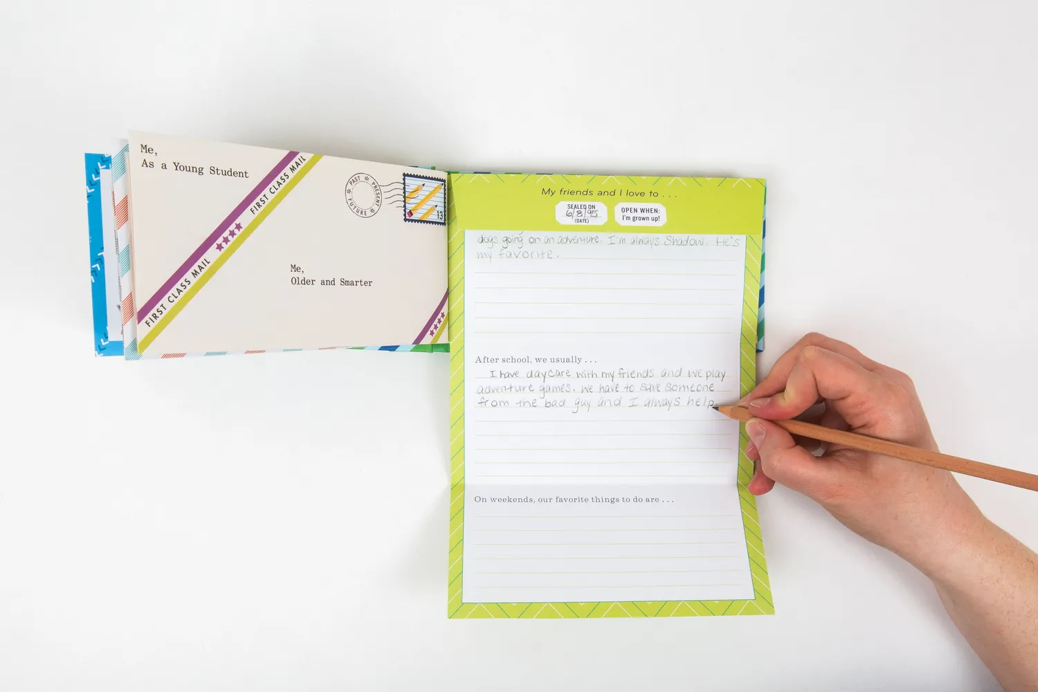 Chronicle Letters to Me When I Grow Up skrivesett 12 brev