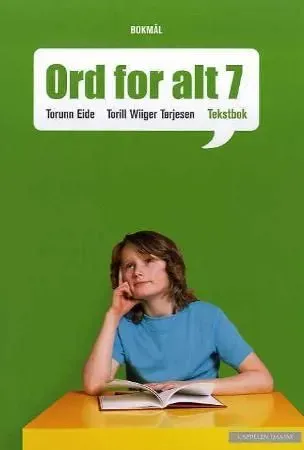 Ord for alt ny utgave 7 lærebok innbundet slitt
