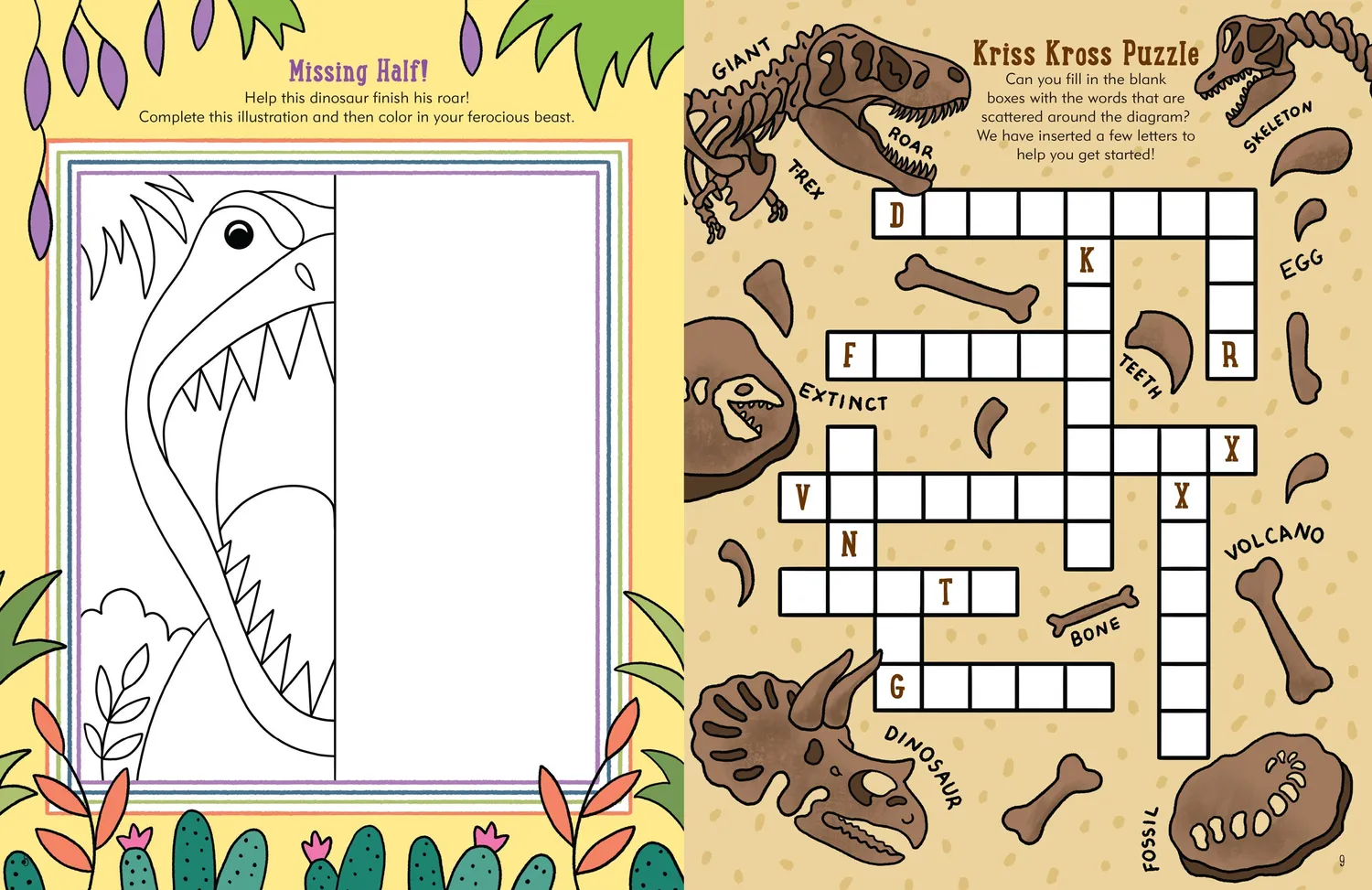 Peter Pauper Press Dinosaur Activity Book aktivitetsbok 64 sider