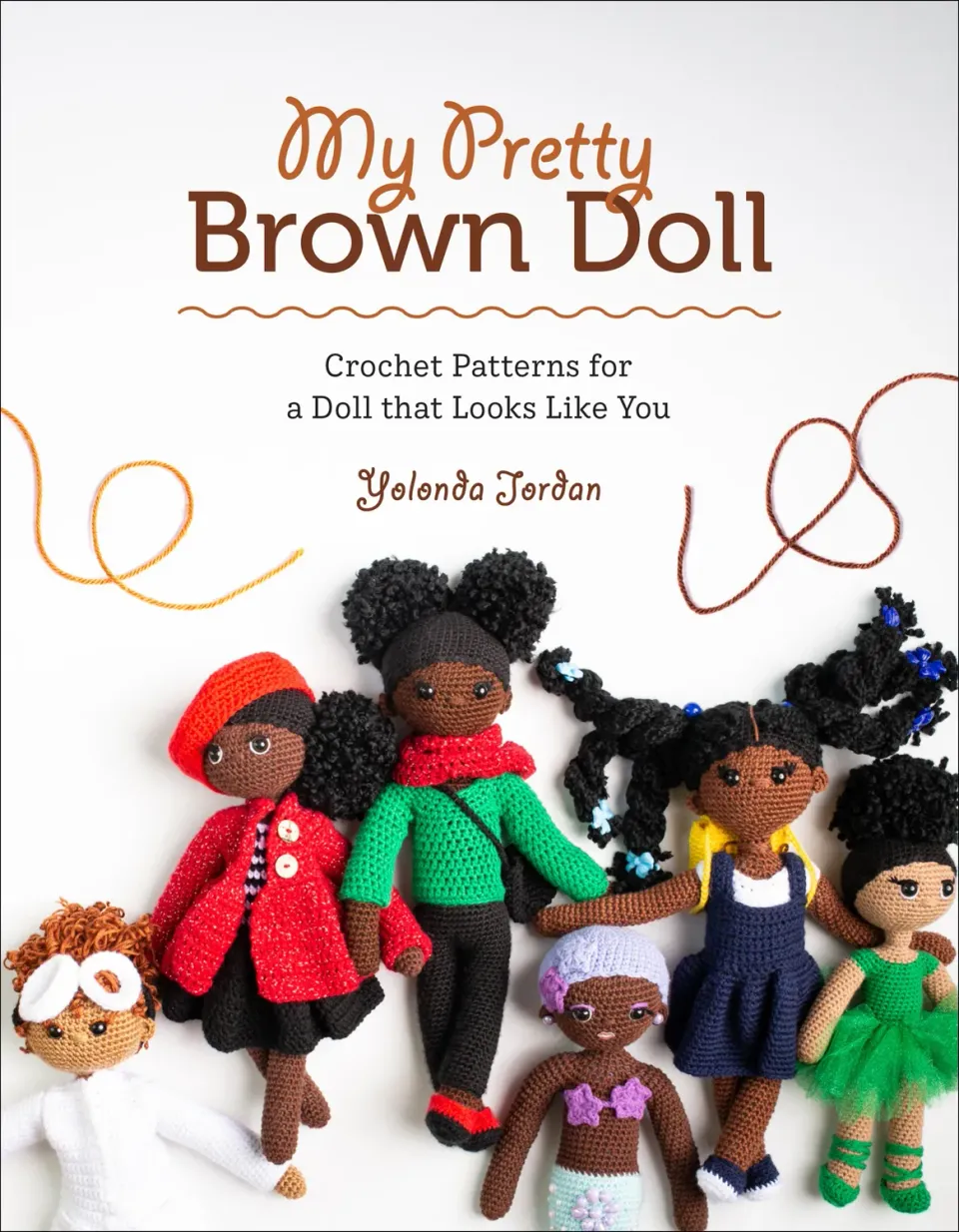 Abrams My Pretty Brown Doll heklebok dukke paperback