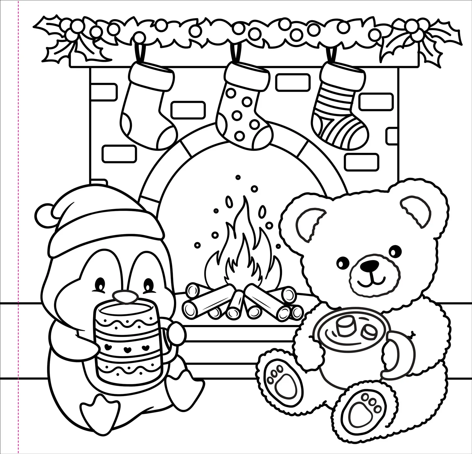 Peter Pauper Press Color Me Cozy Christmas fargeleggingsbok jul