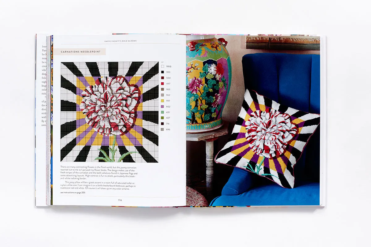 Abrams Kaffe Fassett Bold Blooms innbundet quiltbok