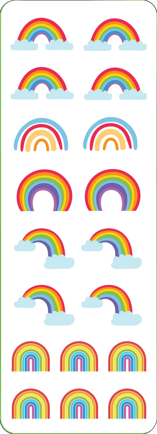 Peter Pauper Press Rainbow Sticker klistremerker 90 stk holografiske