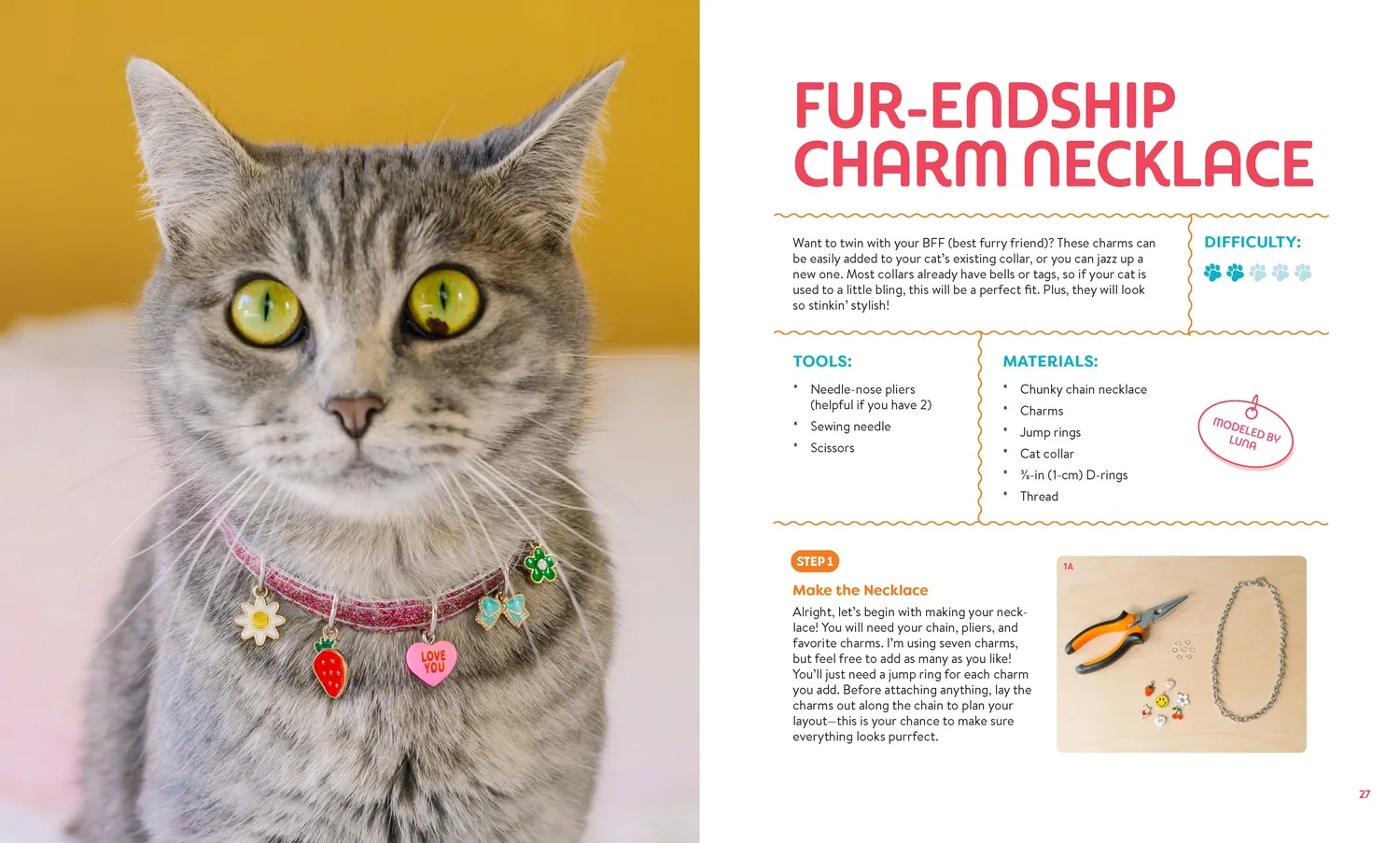Abrams Crafting for Your Cat innbundet hobbybok katt