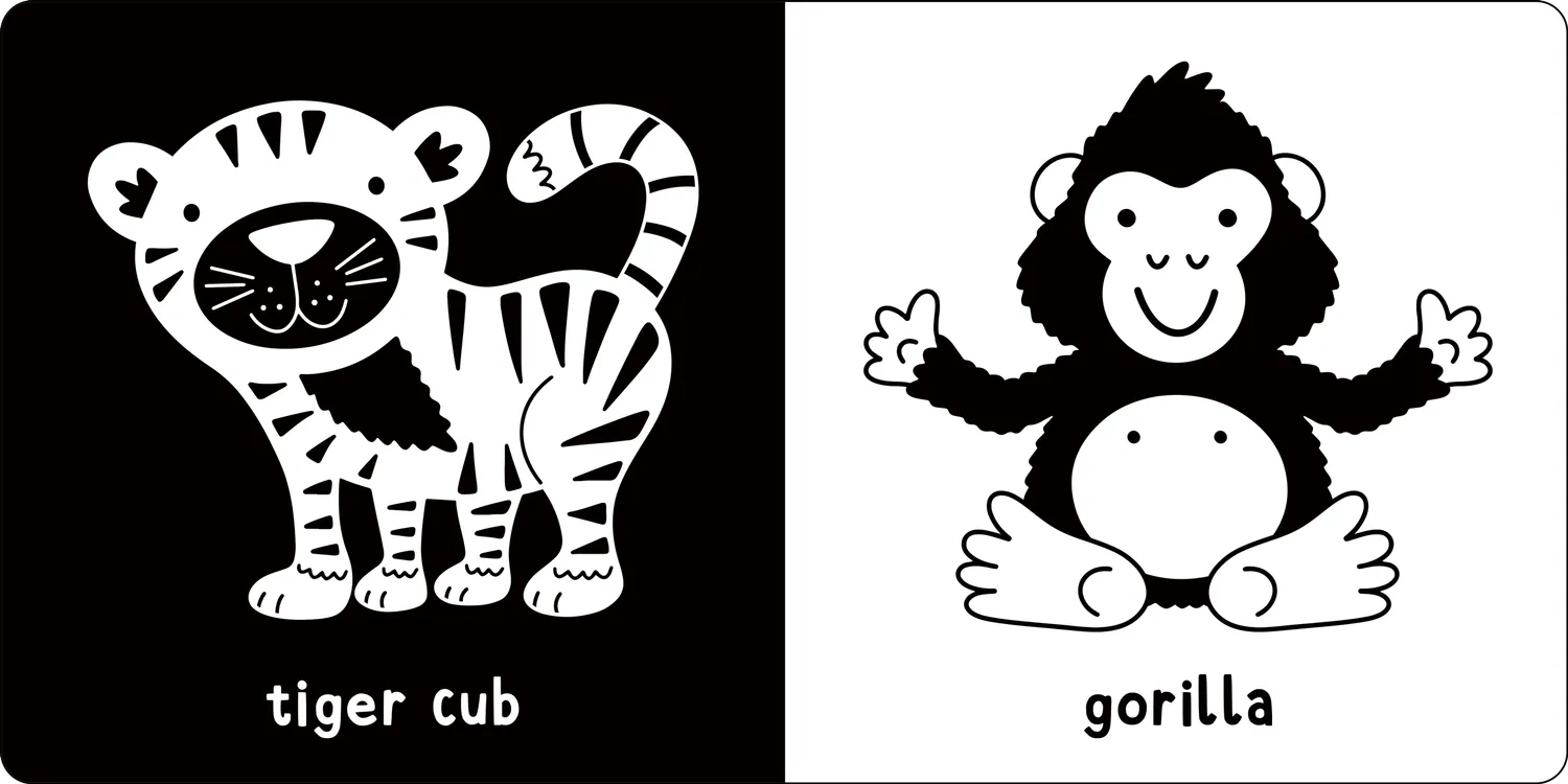 Peter Pauper Press Baby Animals pappbok kontrast 0 år