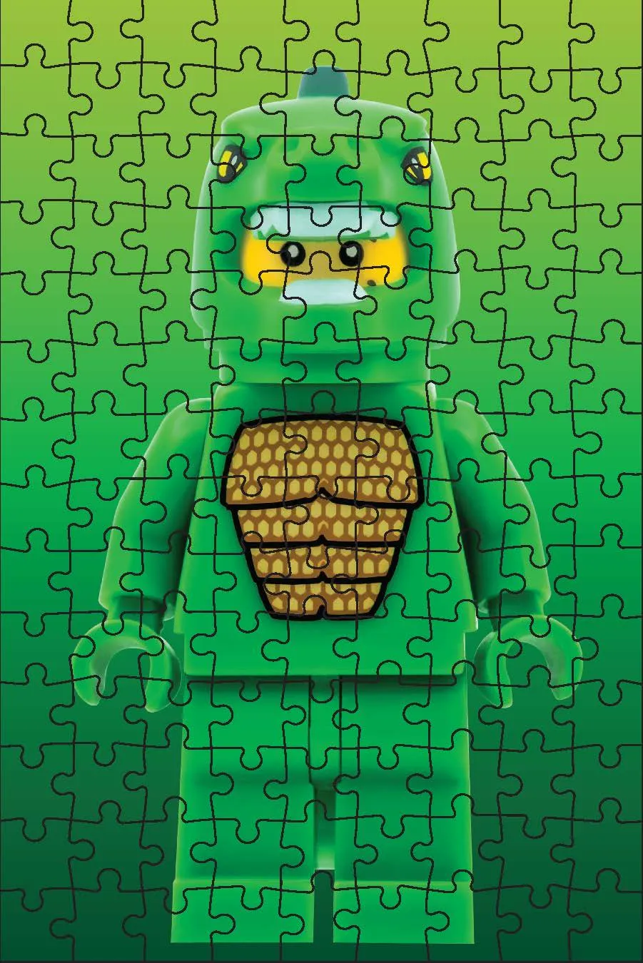 Abrams LEGO Mystery Minifigure puslespill 126 brikker blå