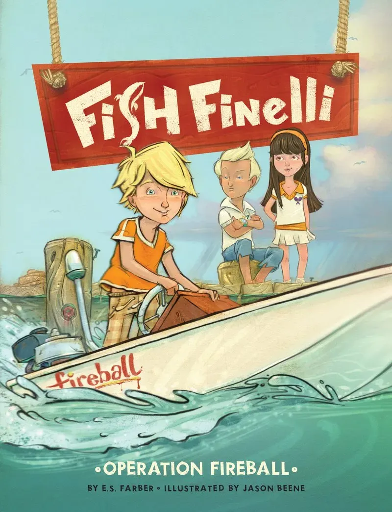 Abrams and Chronicle Fish Finelli Operation Fireball barnebok innbundet