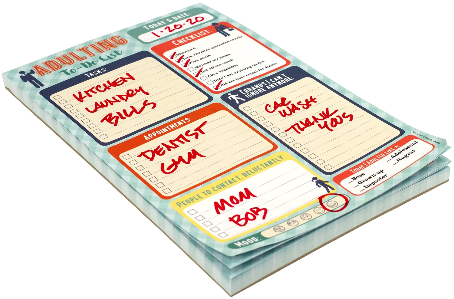 Peter Pauper Press Adulting notatblokk 60 ark to-do morsom