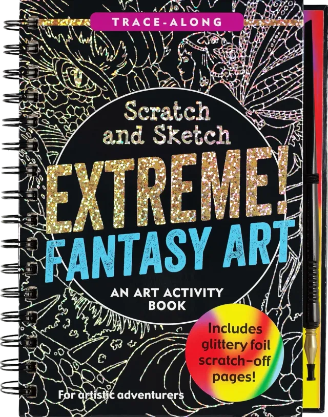 Peter Pauper Press Extreme Fantasy Art skrapebok 8 år+