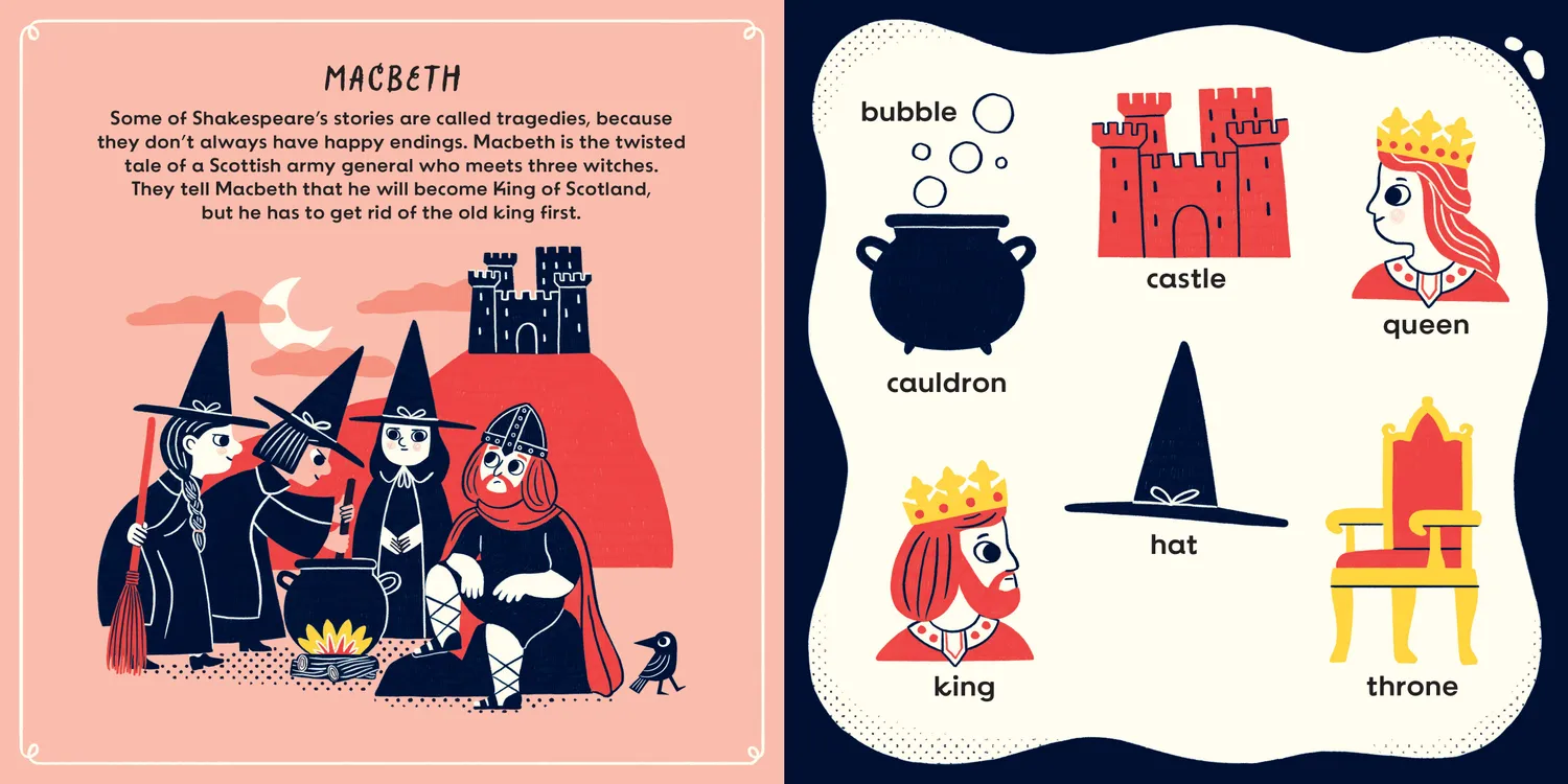 The First Works of Shakespeare pappbok baby