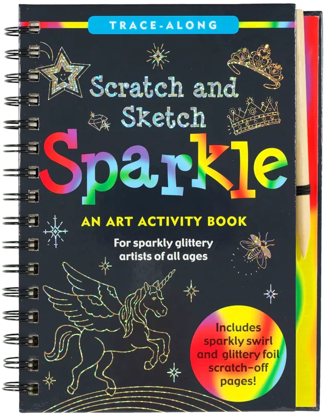 Peter Pauper Press Scratch and Sketch Sparkle skrapebok barn
