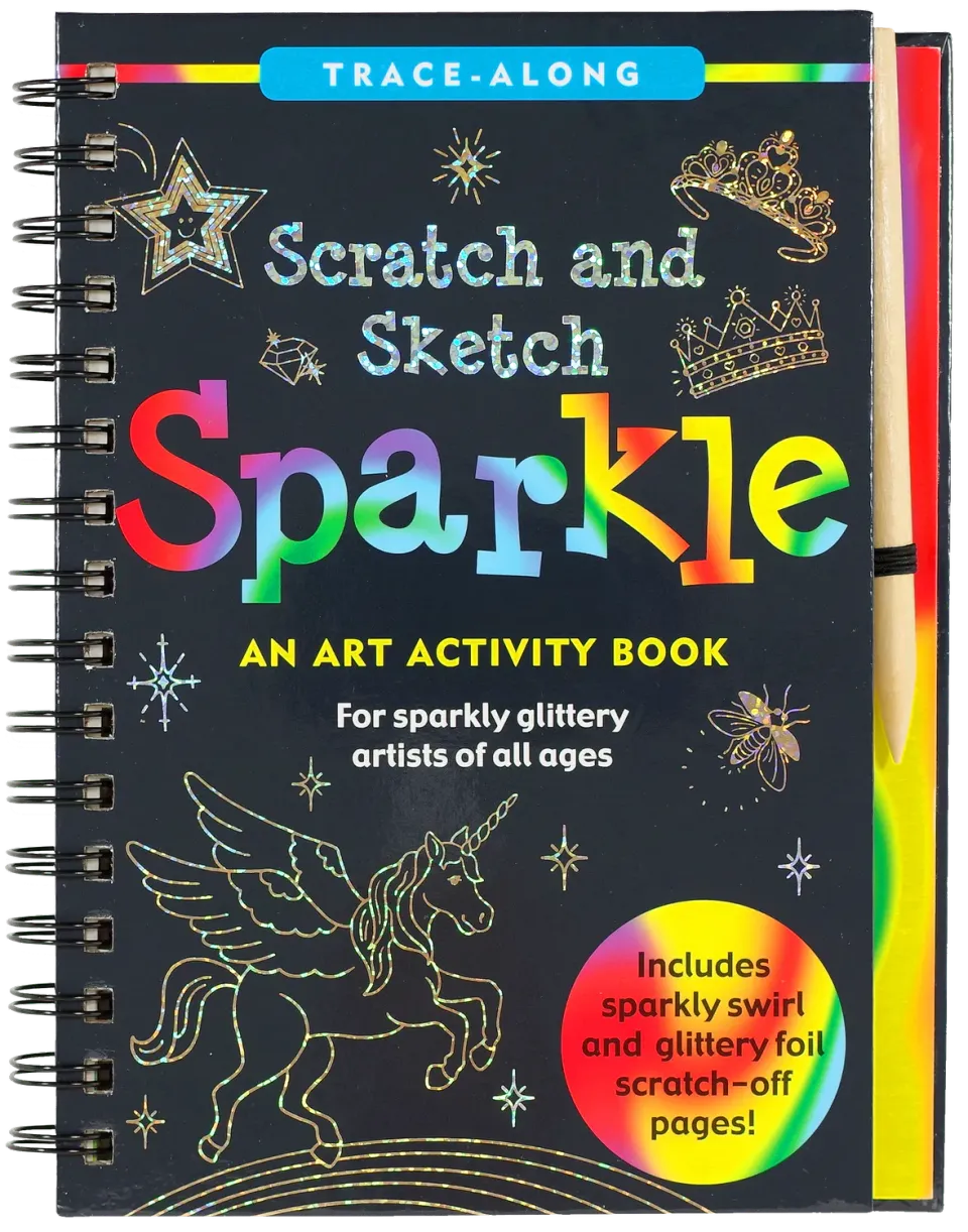 Peter Pauper Press Scratch and Sketch Sparkle skrapebok barn