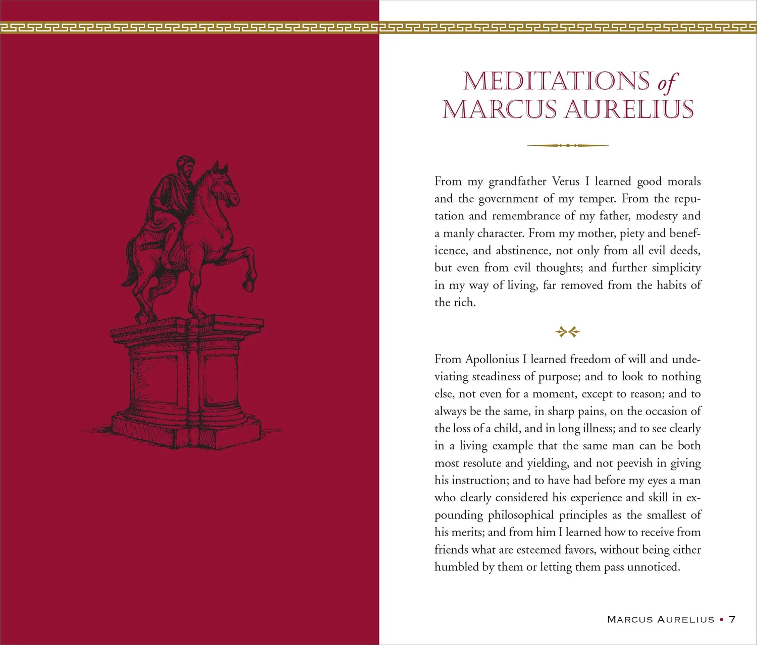 Peter Pauper Press Meditations Marcus Aurelius innbundet gavebok