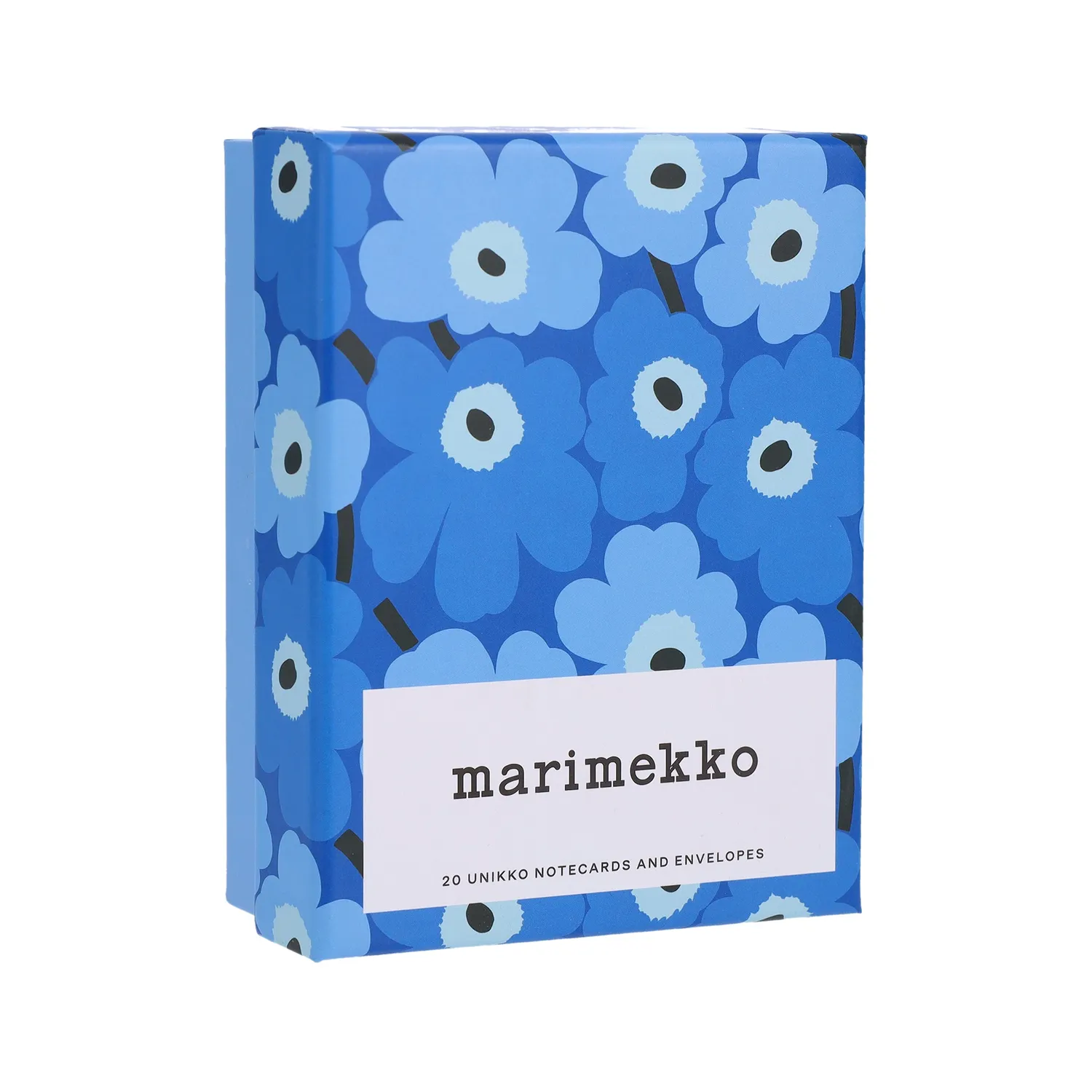 Marimekko Notes Blues Unikko kort 20-pakning