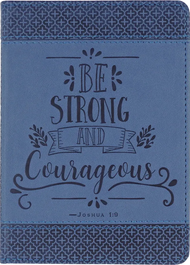 Peter Pauper Press Be Strong and Courageous notatbok 176 sider veganlær
