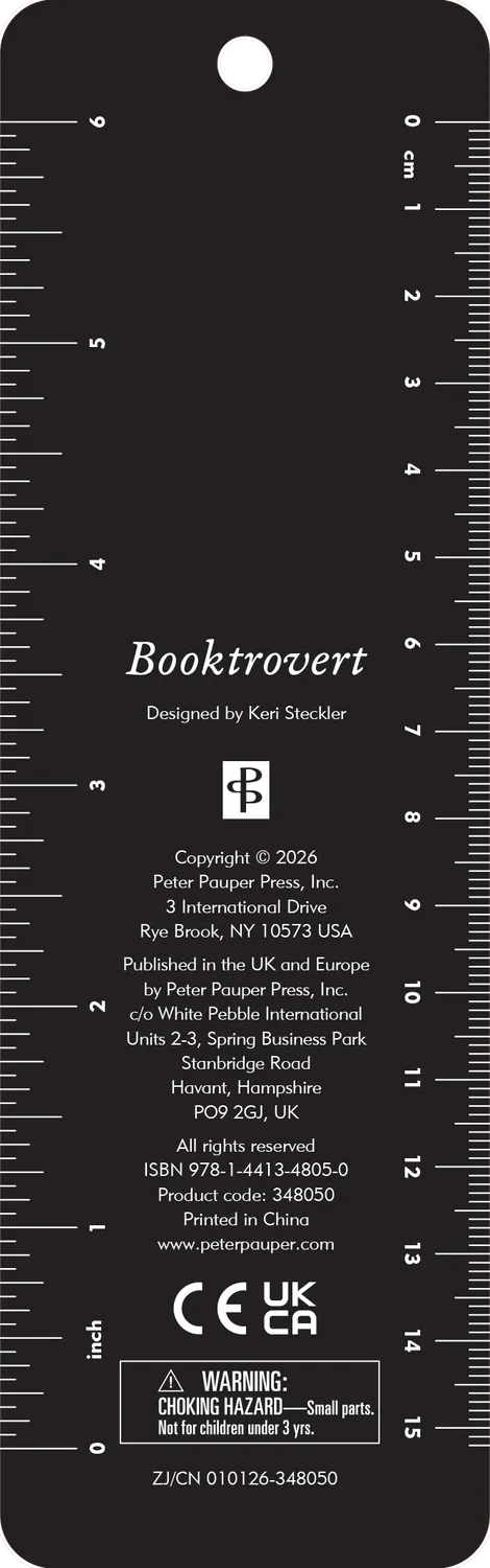 Peter Pauper Press Booktrovert bokmerke perler dusk linjal