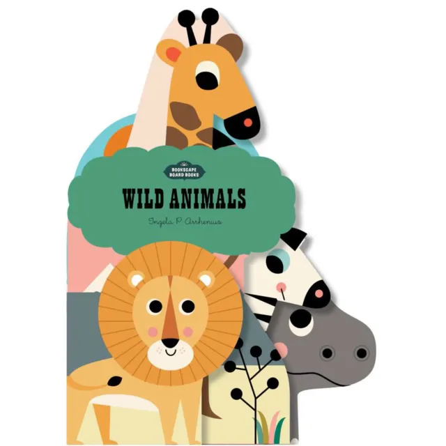 Abrams and Chronicle Bookscape Wild Animals pappbok savanne