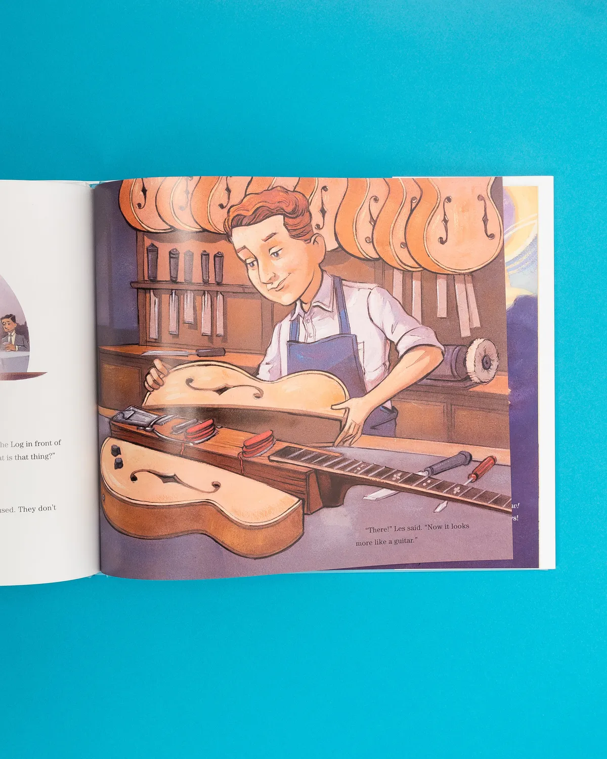 Abrams Guitar Genius Les Paul barnebok innbundet musikk