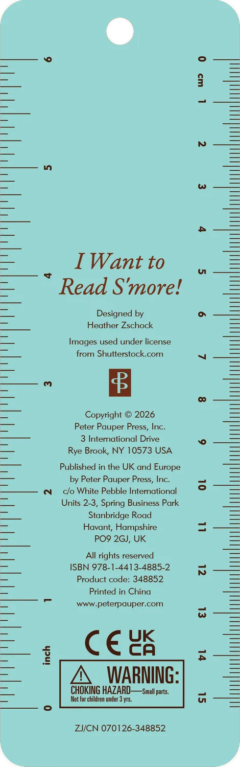 Peter Pauper Press I Want to Read S'More! bokmerke med dusk