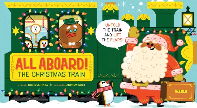 Abrams Extend-a-book All Aboard! The Christmas Train pappbok jul