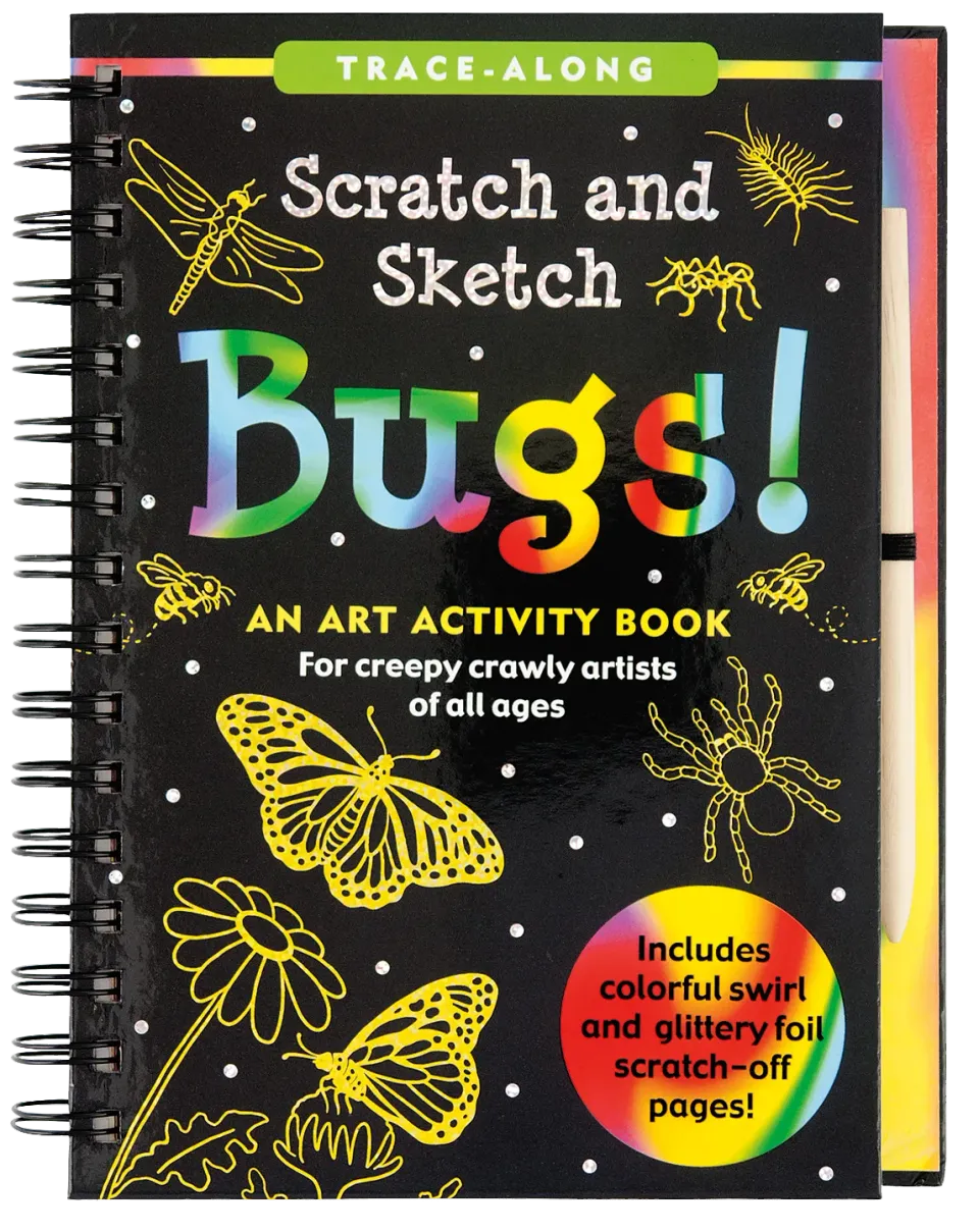 Scratch and Sketch Bugs! skrapebok insekter 64 sider