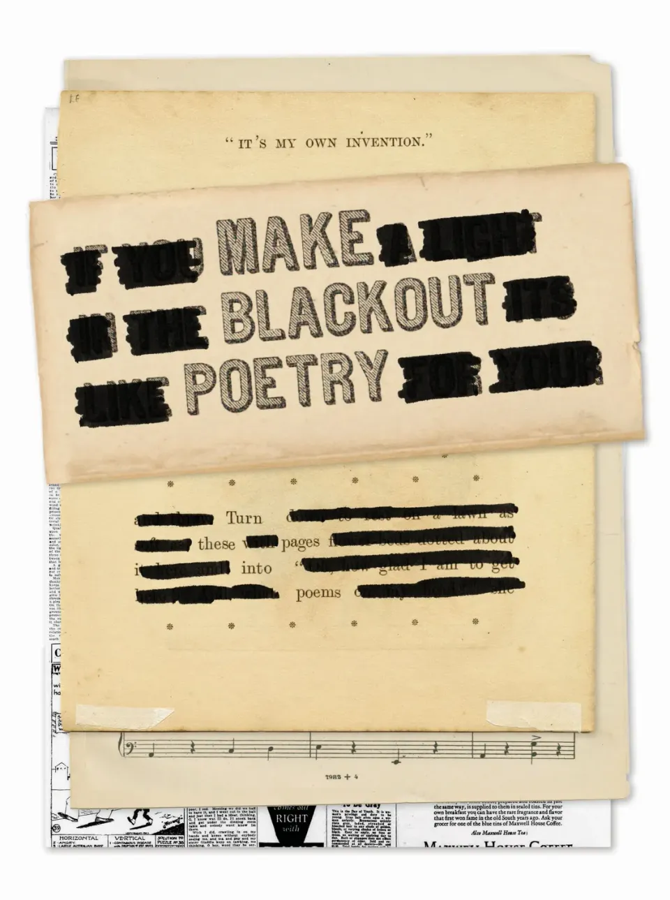 Abrams Noterie Make Blackout Poetry poesibok