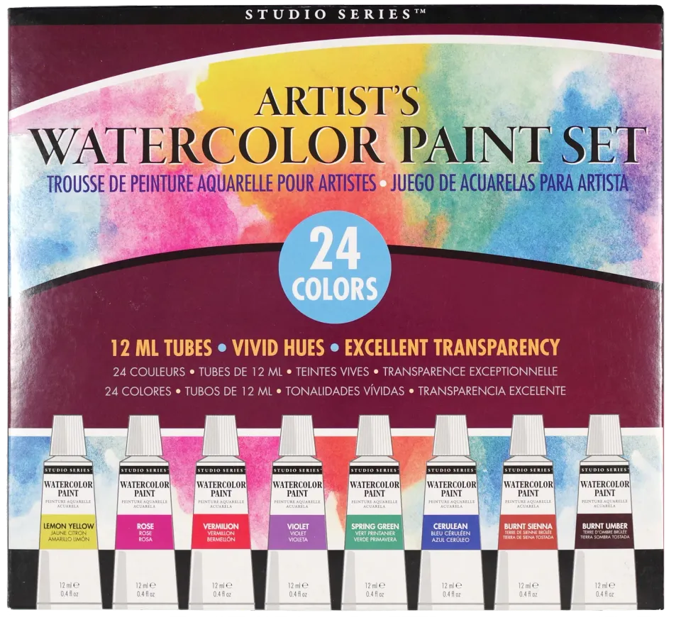 Peter Pauper Press Studio Series Artist's Watercolor akvarellsett 24 tuber