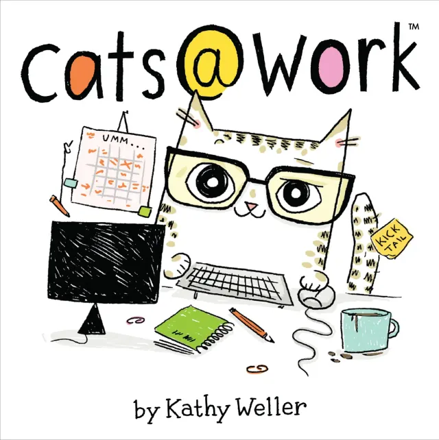 Peter Pauper Press Cats @ Work gavebok innbundet humor