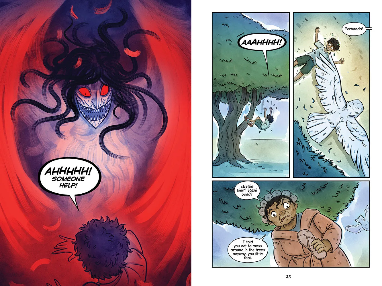 Are You Afraid of the Dark Witch's Wings grafisk roman innbundet skrekk