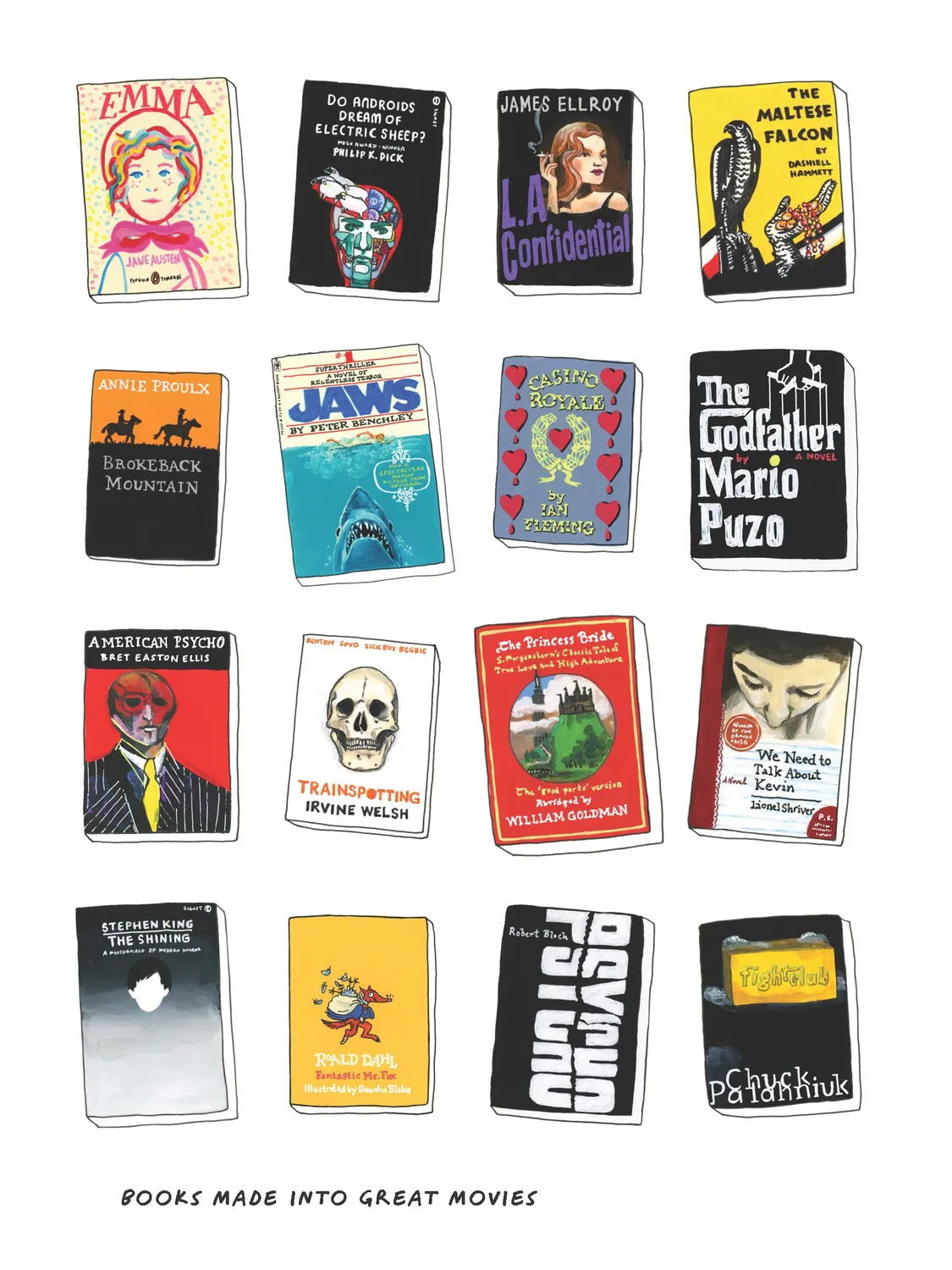 Bibliophile Reader's Journal notatbok lesedagbok illustrert