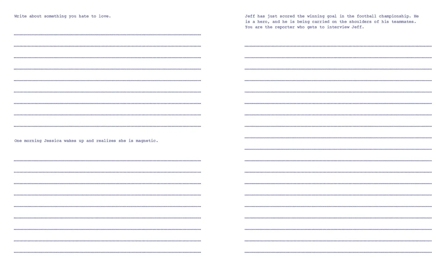 642 Things Young Writer's Edition skrivebok for barn