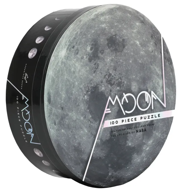 Chronicle Moon 100 puslespill NASA måne rund