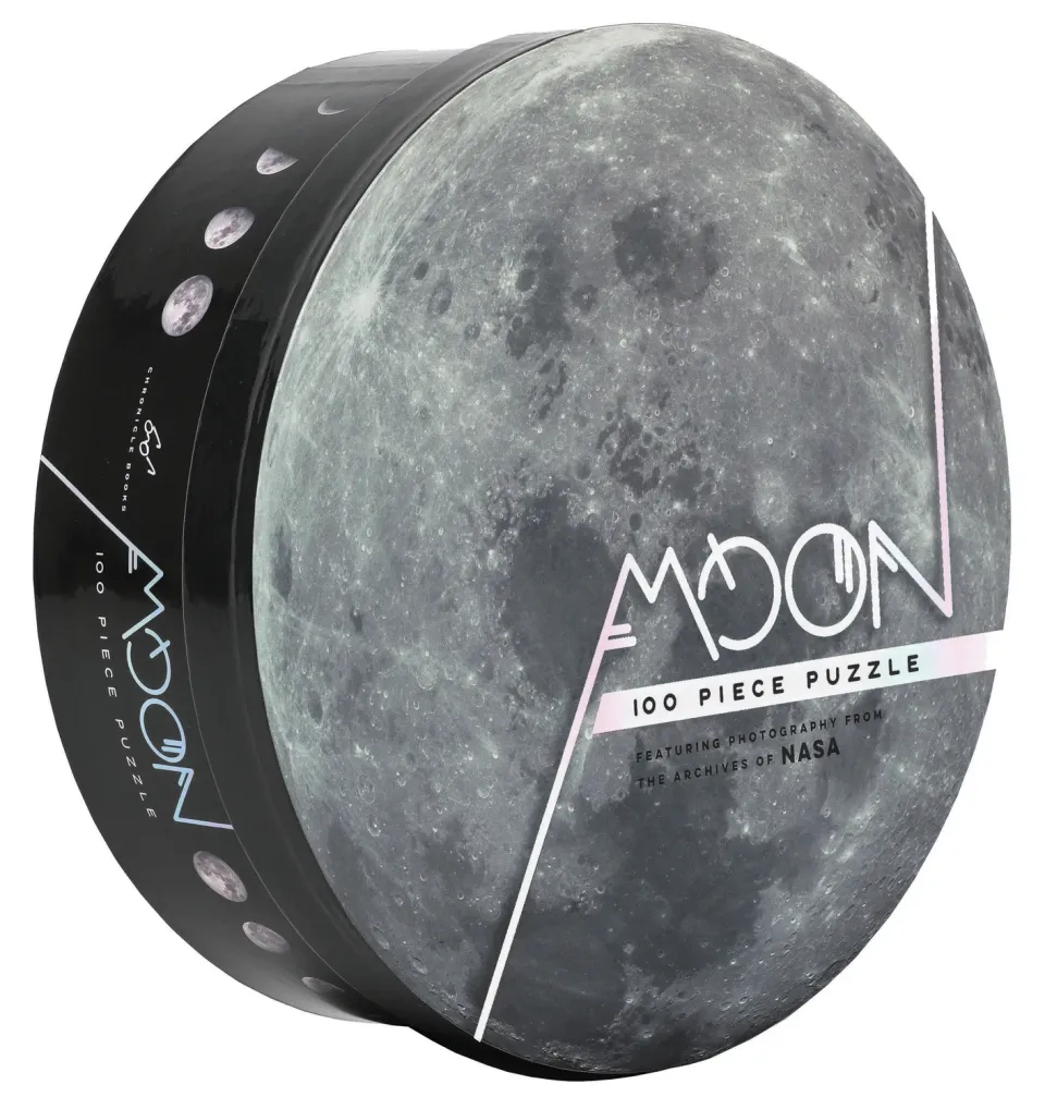 Chronicle Moon 100 puslespill NASA måne rund