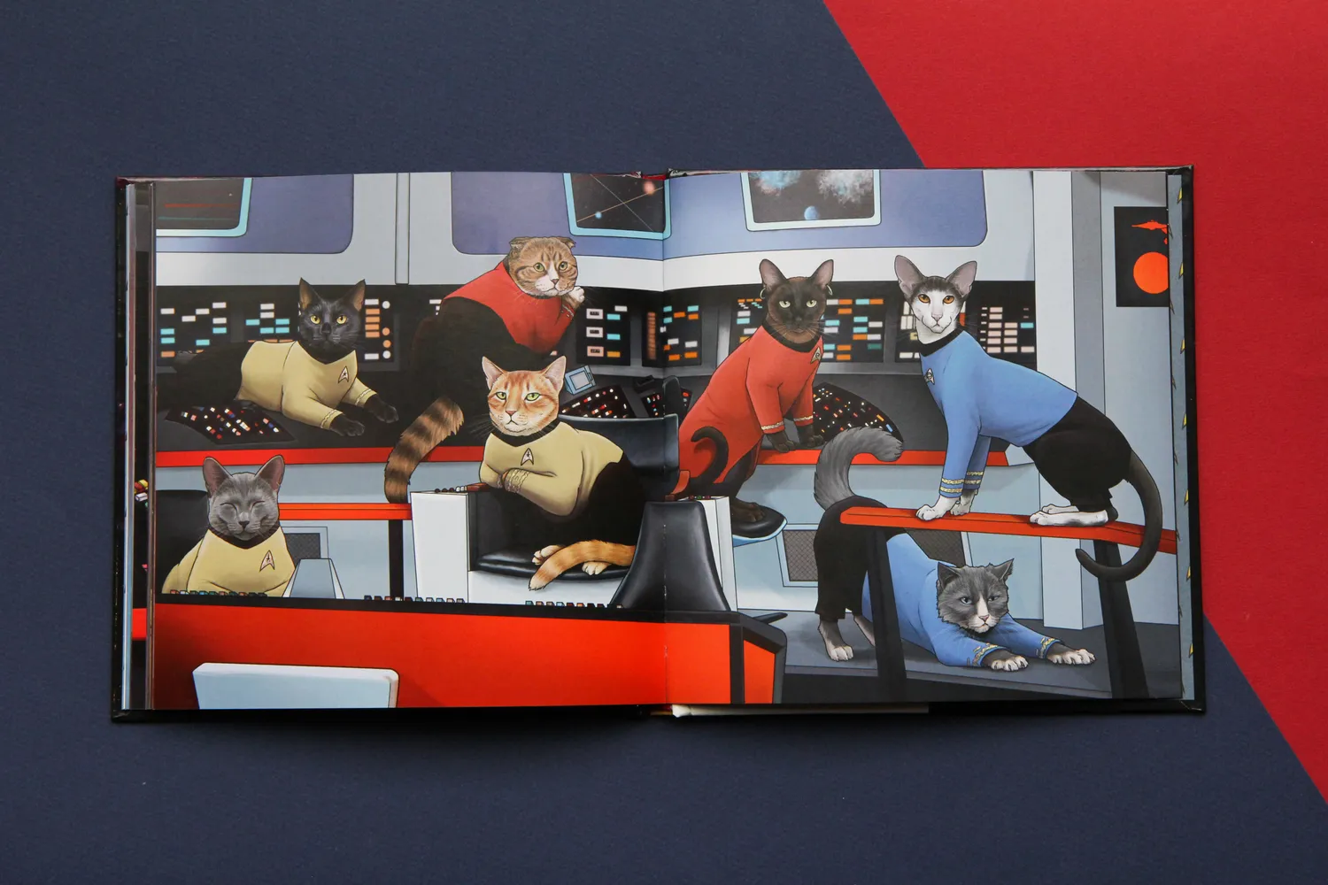 Chronicle Books Star Trek Cats innbundet bok gave