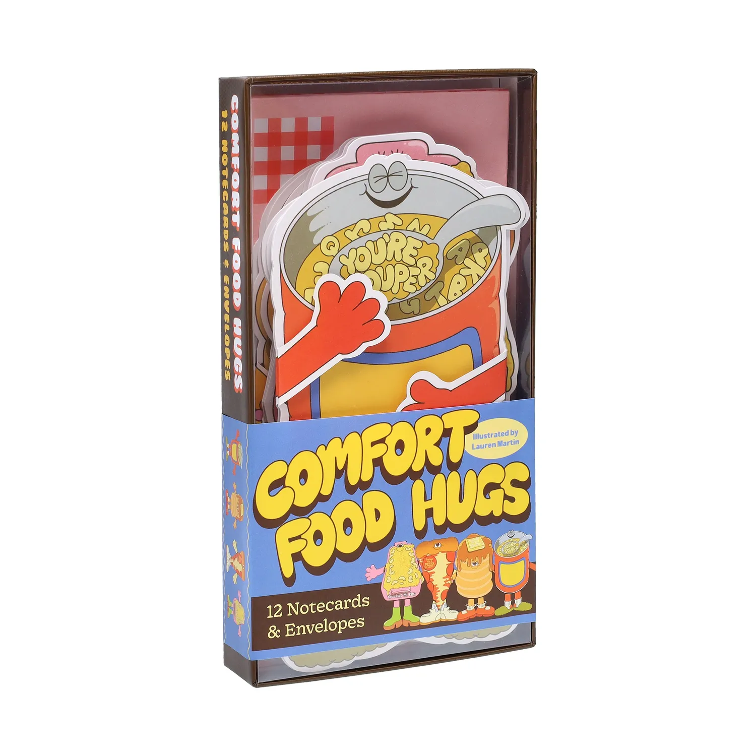 Abrams Comfort Food Hugs notatkort 12 stk matmotiv