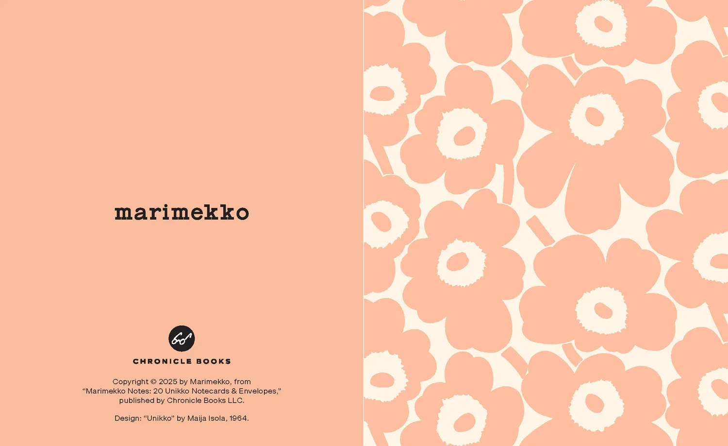 Chronicle Books Marimekko Notes Pastels kortsett 20 Unikko