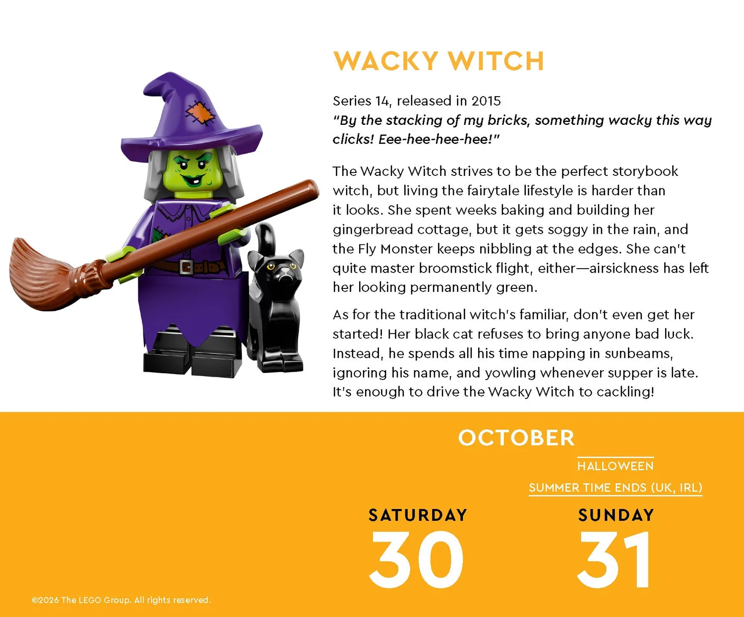 Chronicle LEGO Minifigure a Day 2027 kalender