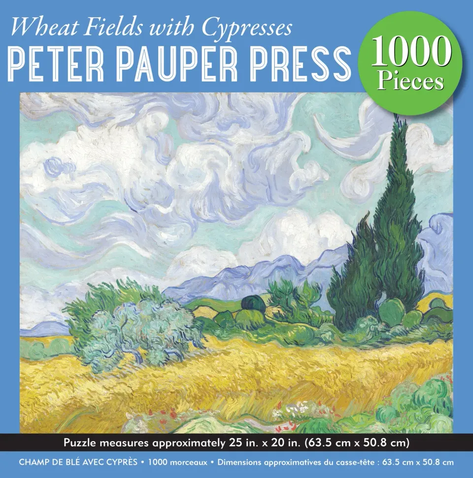 Peter Pauper Press Wheat Fields puslespill 1000 brikker Van Gogh