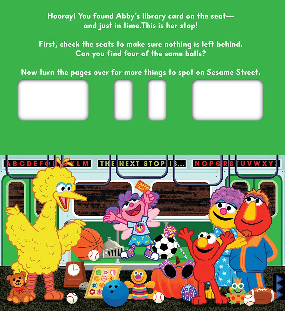 Abrams All Aboard Sesame Street pappbok utbrett