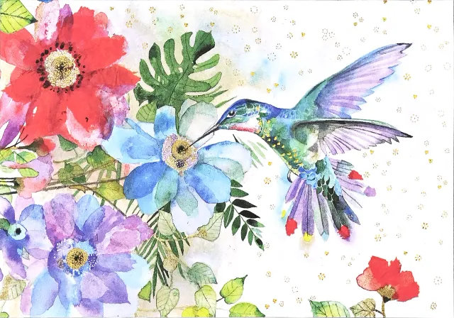 Peter Pauper Press Hummingbird Garden notatkort 14 stk